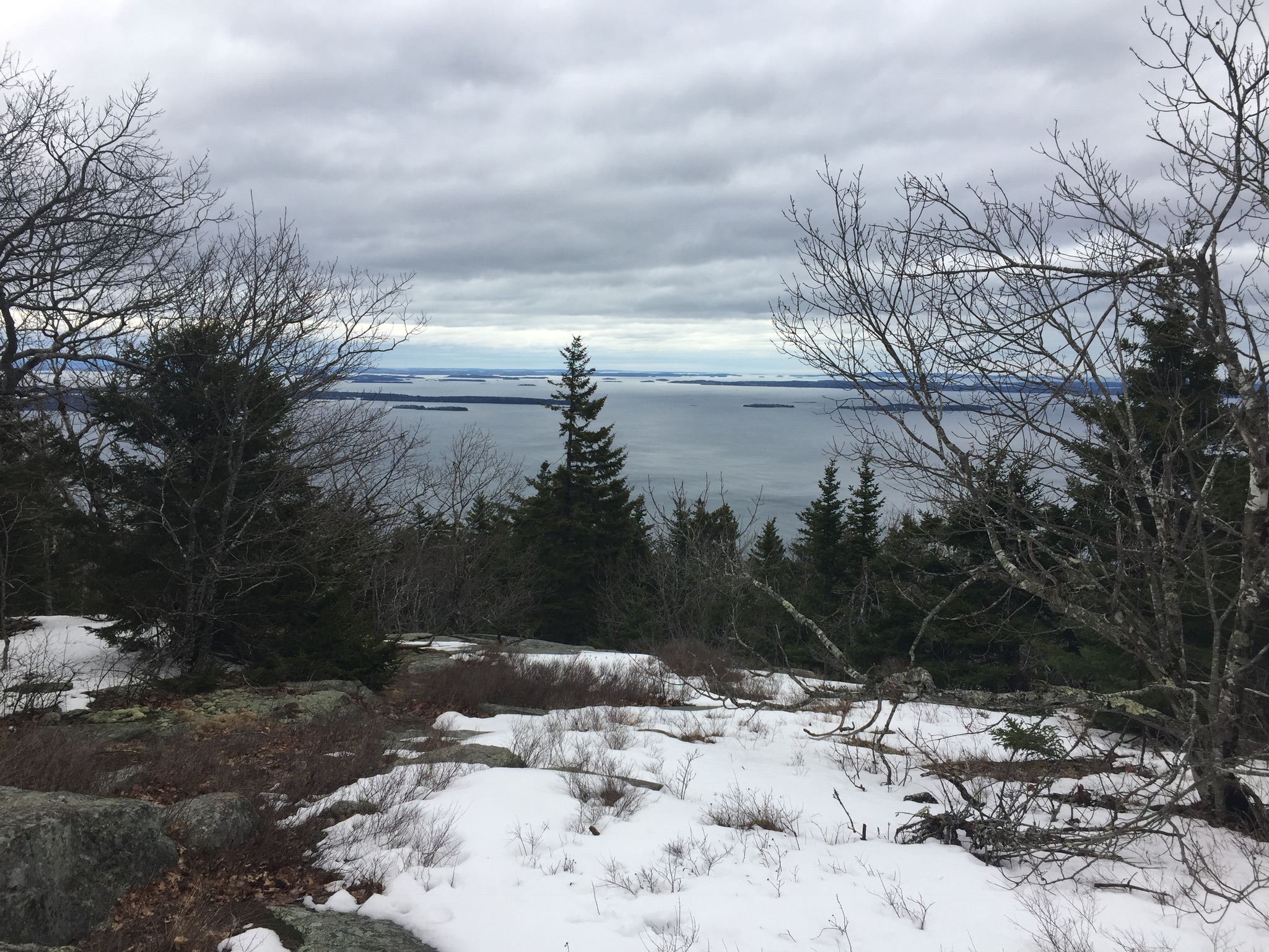 Camden Harbor and West Penobscot Bay from Mount Megunticook