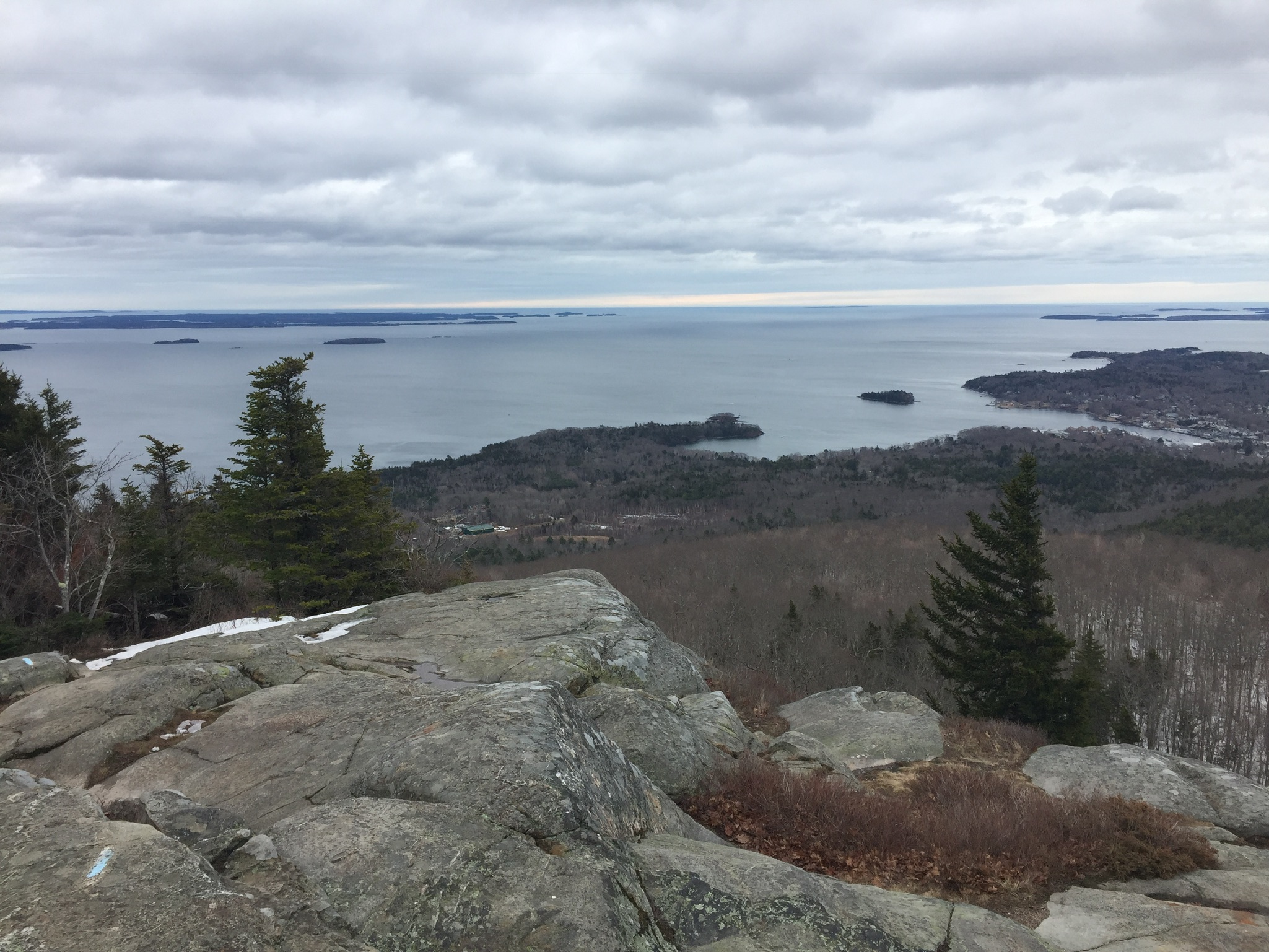 Camden Harbor and West Penobscot Bay from Mount Megunticook