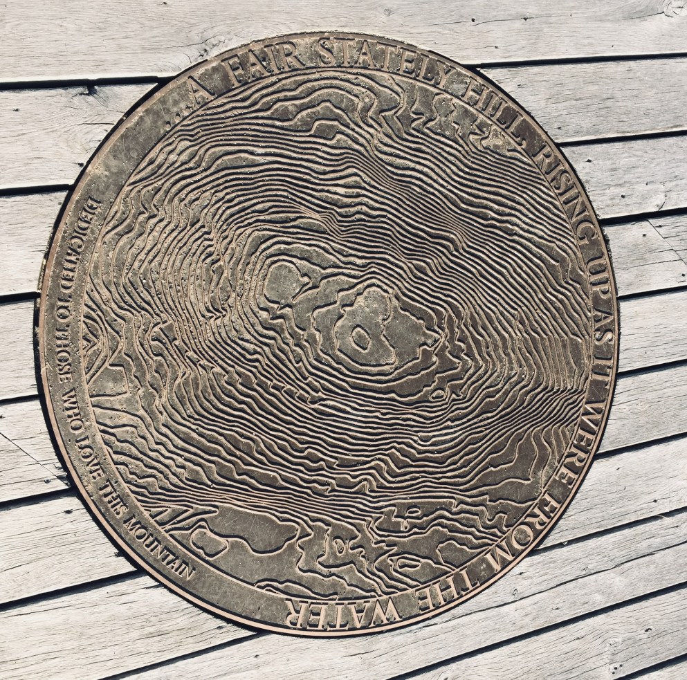 Seal on observation deck, First Hill, Mount Agamenticus