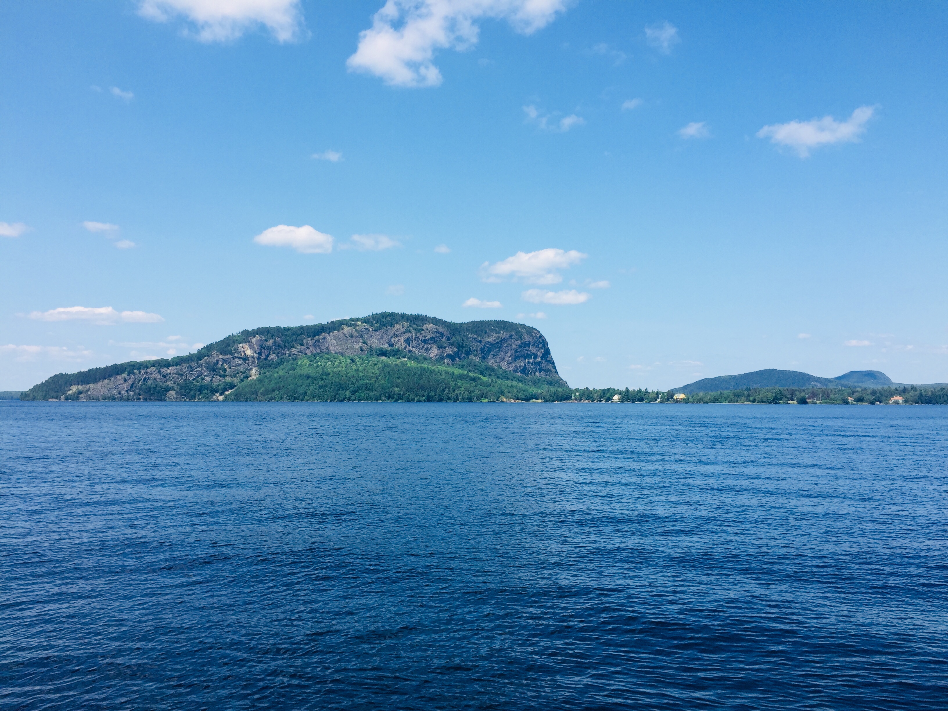 View of Mt. Kineo from the dock in Rockwood, Maine