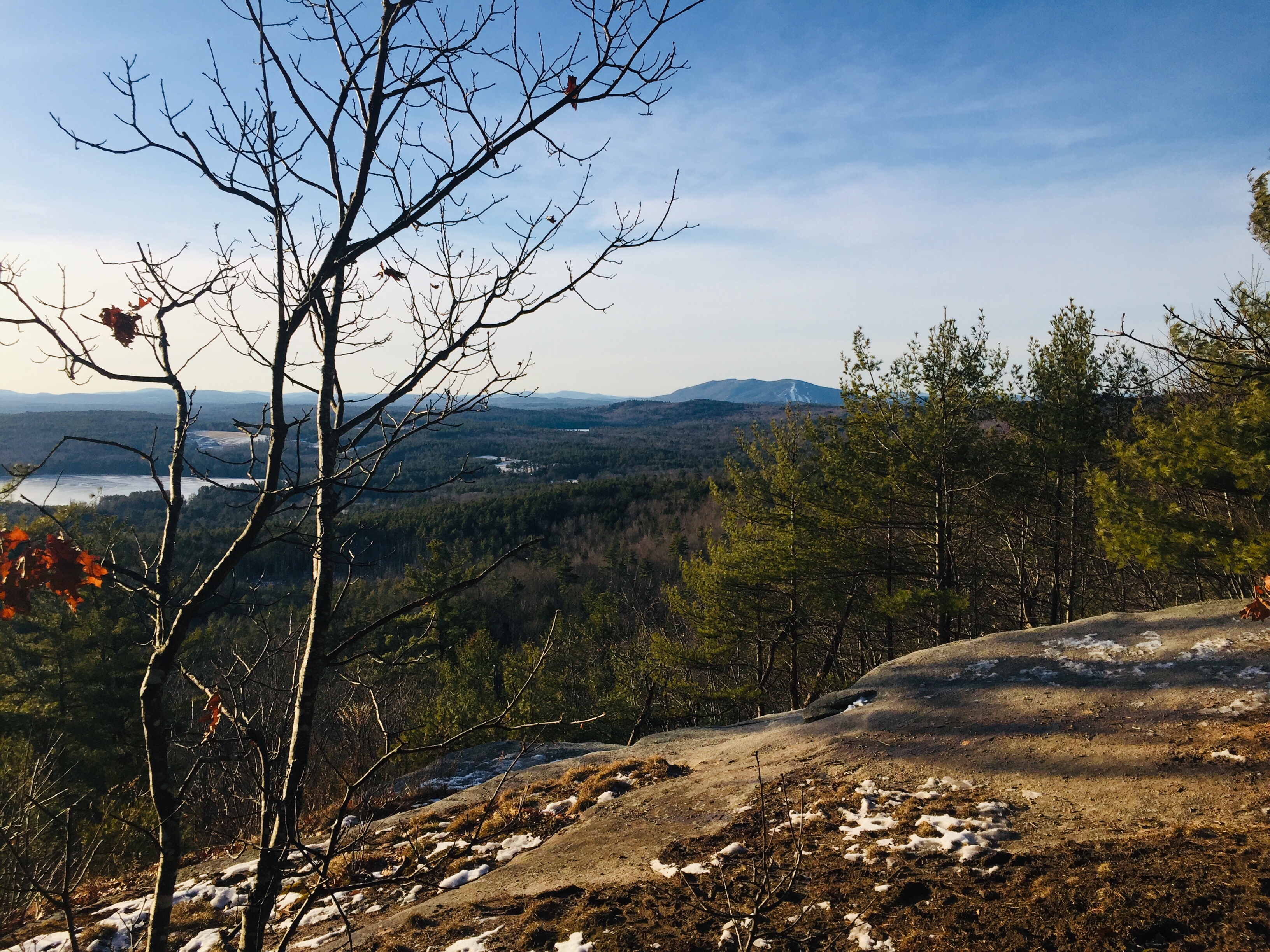 Views from Mount Tire'm, Waterford, Maine, including Pleasant Mountain and Shawnee Peak.