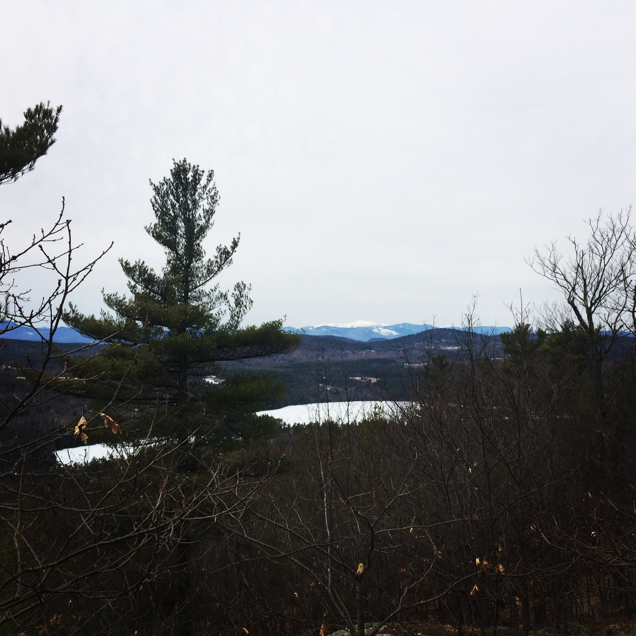 Mount Washington and the Whites from Hawk Mountain, Waterford, ME